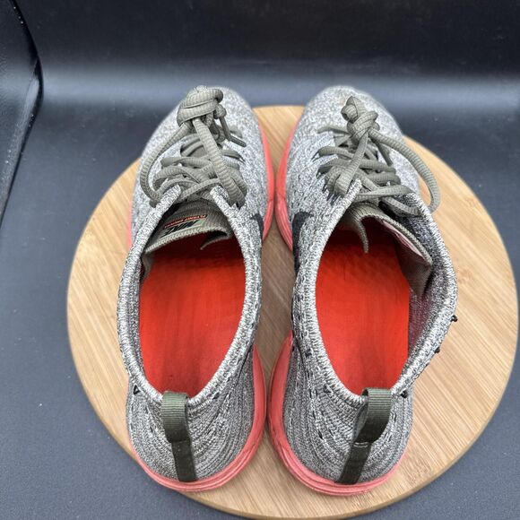 Nike Lunar Flyknit Chukka Mens Size 12 Shoes Tarp Green Crimson Red 554969-306 - Picture 7 of 8